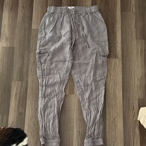 Women’s Casual Cargo Jogger Pants - Gray